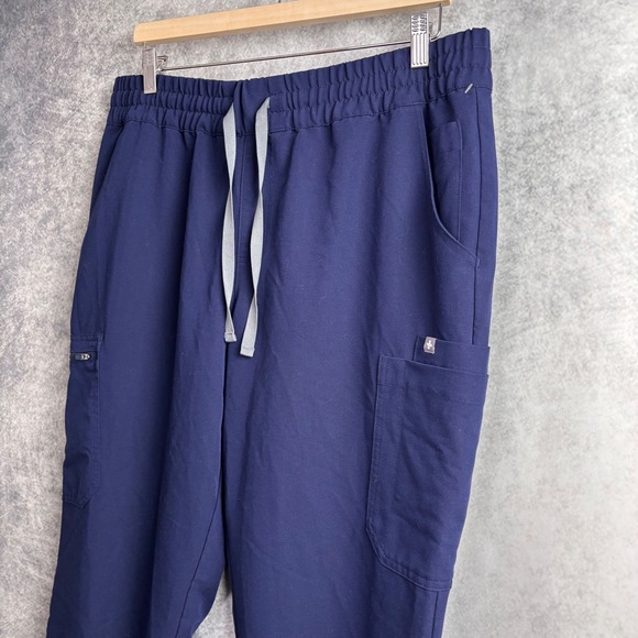 FIGS‎ Technical Collection Dark Blue Scrub Zamora Bottoms Cargo Pocket Size XXL - Picture 4 of 12